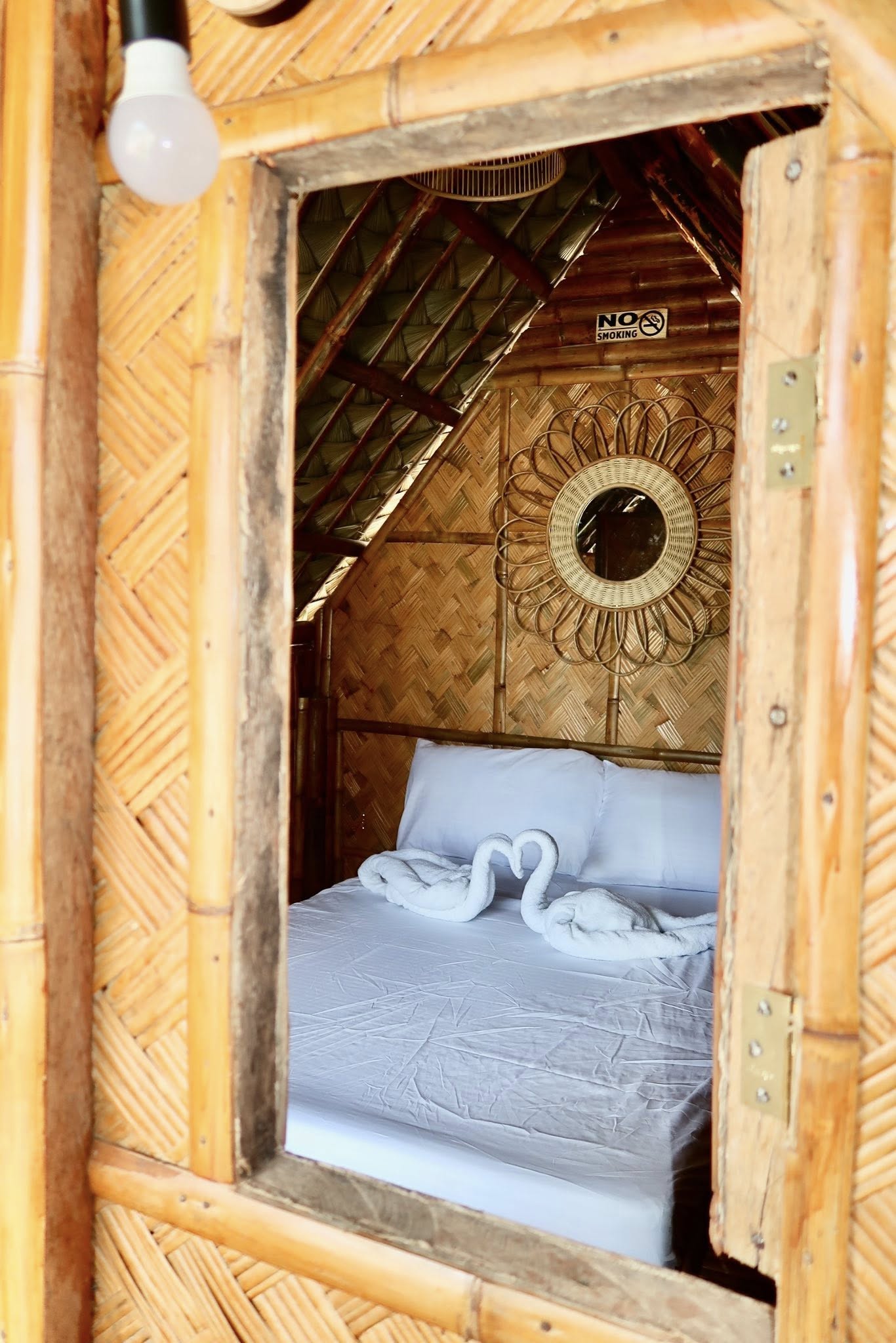 Kamalig Room — bamboo veranda